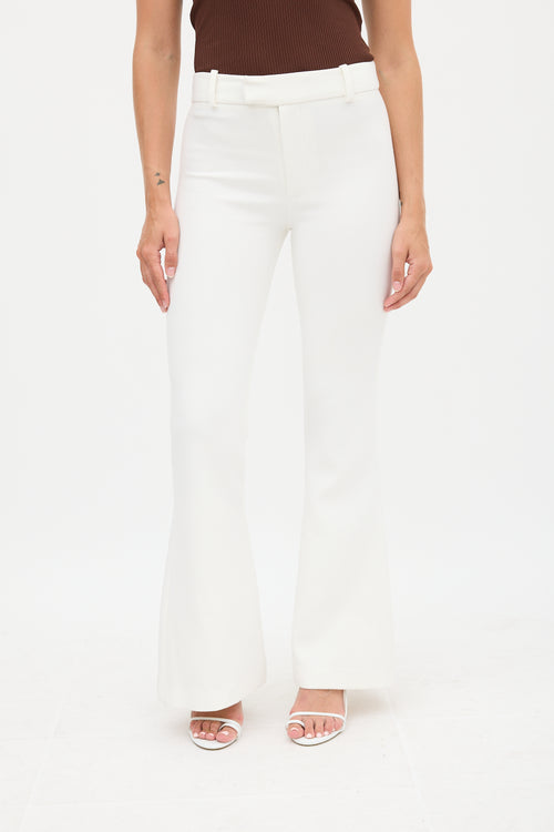 Smythe Cream Flared Trouser