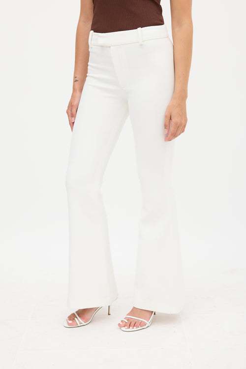 Smythe Cream Flared Trouser