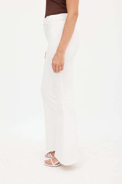 Smythe Cream Flared Trouser