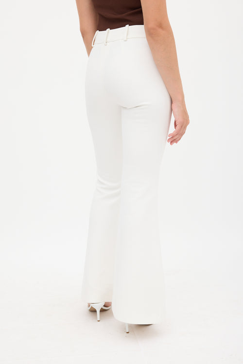 Smythe Cream Flared Trouser