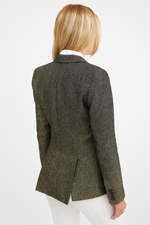 Smythe Gold 
Black Wool Blazer