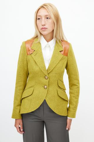 Smythe Green 
Brown Wool Blazer