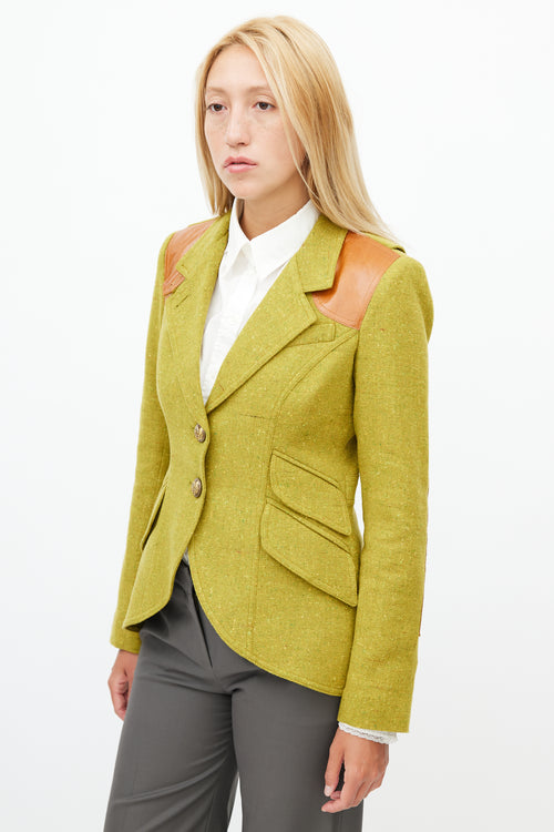 Smythe Green 
Brown Wool Blazer