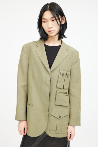 Smythe Green Cargo Blazer