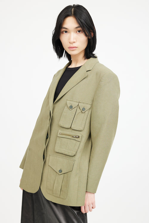 Smythe Green Cargo Blazer