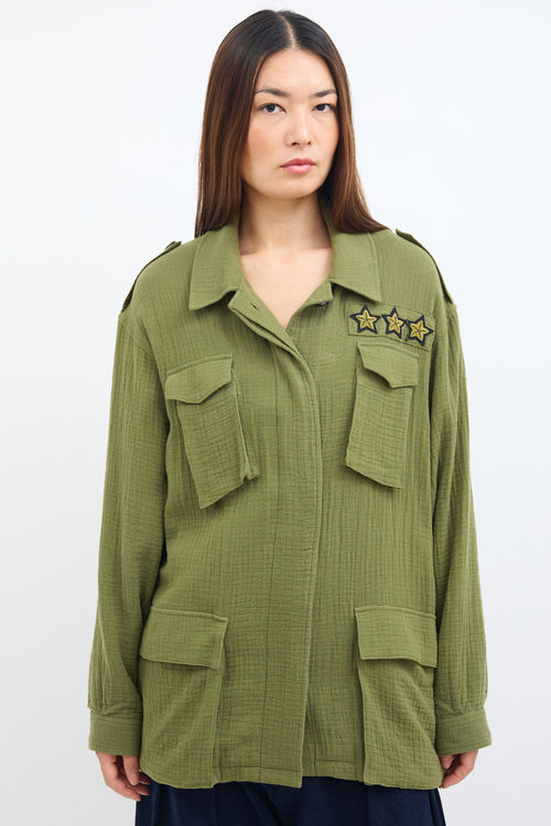 Smythe Green Cargo Pocket Jacket