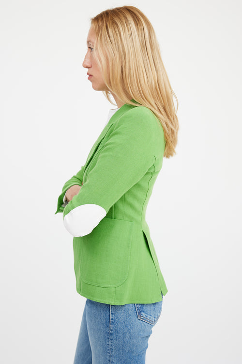 Smythe Green Linen Duchess Blazer