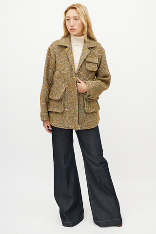 Smythe Beige 
Green Speckled Jacket