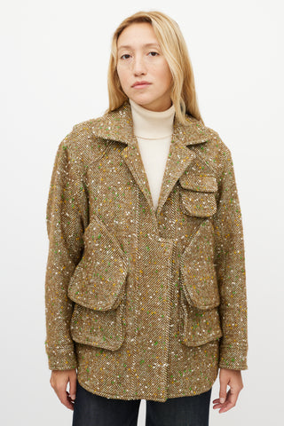 Smythe Beige 
Green Speckled Jacket