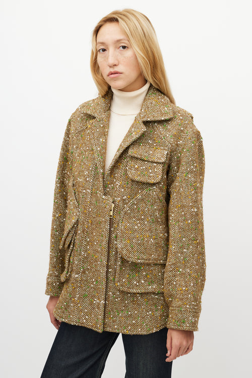 Smythe Beige 
Green Speckled Jacket