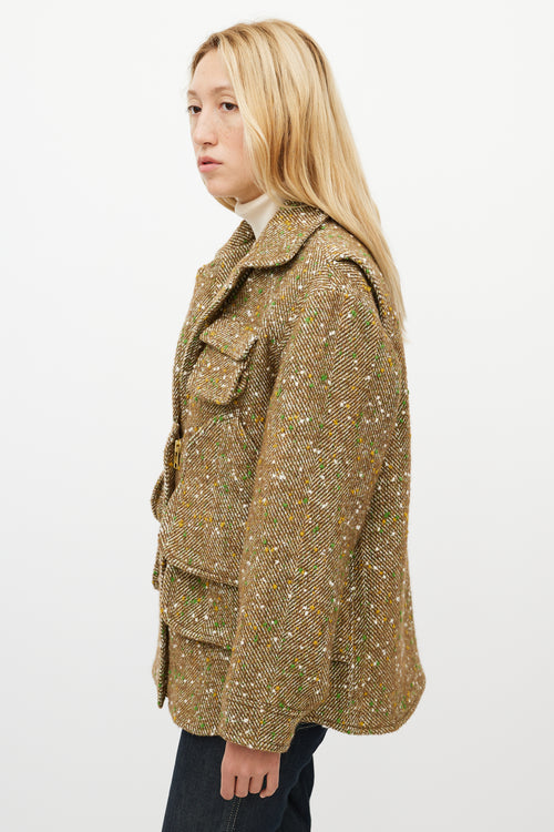 Smythe Beige 
Green Speckled Jacket