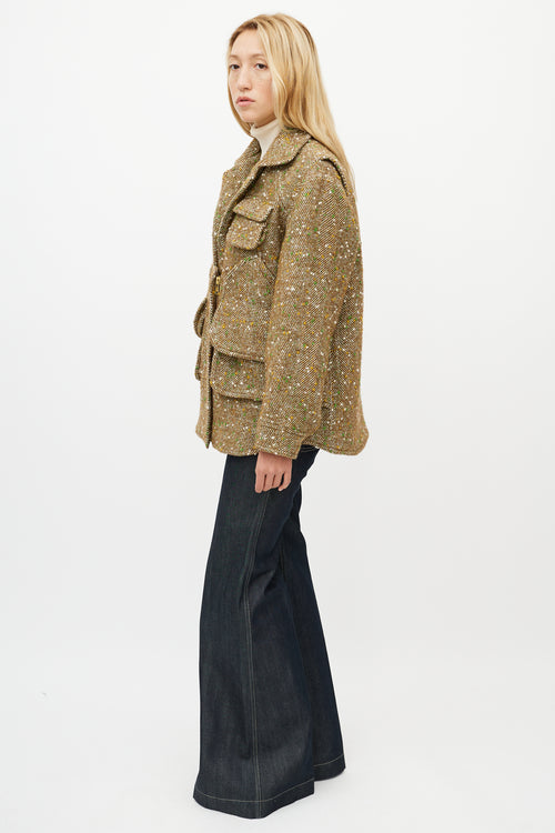 Smythe Beige 
Green Speckled Jacket