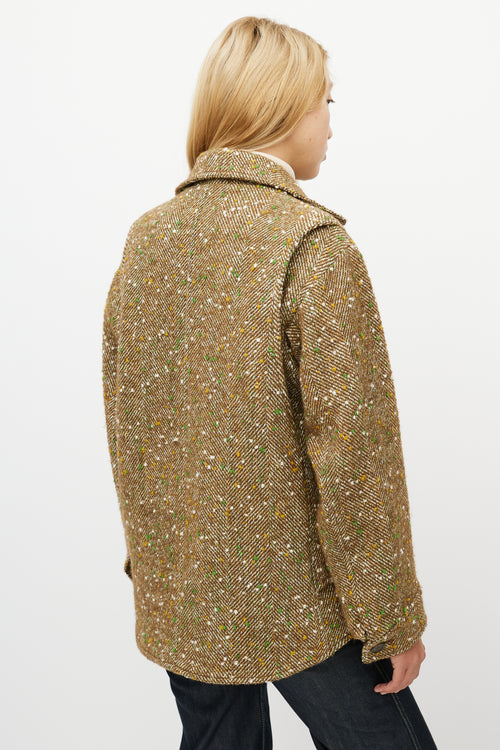 Smythe Beige 
Green Speckled Jacket