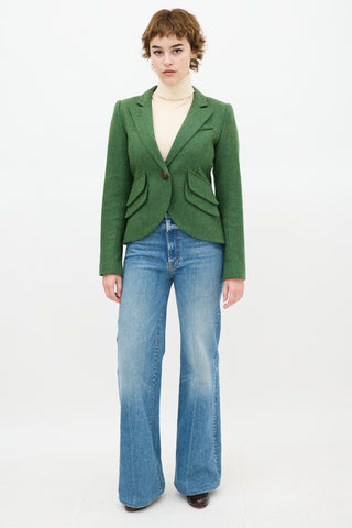 Smythe Green Wool Kelly Blazer