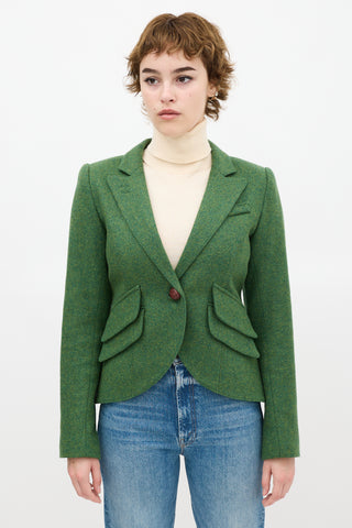 Smythe Green Wool Kelly Blazer