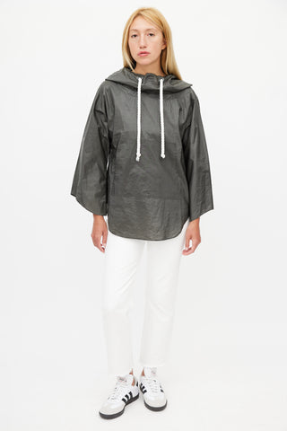 Smythe Grey Hooded Pull Over Jacket