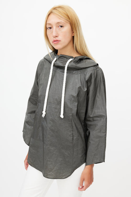 Smythe Grey Hooded Pull Over Jacket