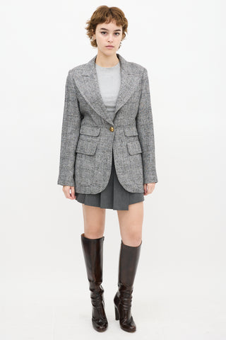 Smythe Grey Birkin Salt 
Pepper Tweed Blazer