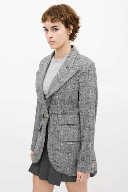 Smythe Grey Birkin Salt 
Pepper Tweed Blazer