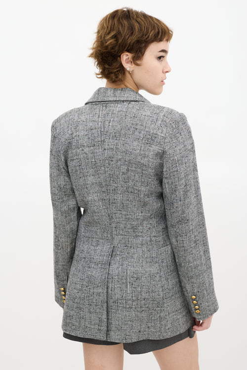 Smythe Grey Birkin Salt 
Pepper Tweed Blazer