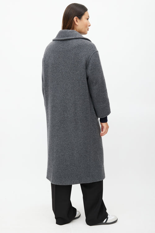 Smythe Grey Wool Double Breasted Coat