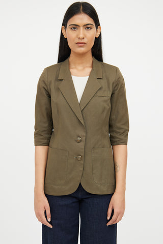 Smythe Green Half Sleeve Blazer