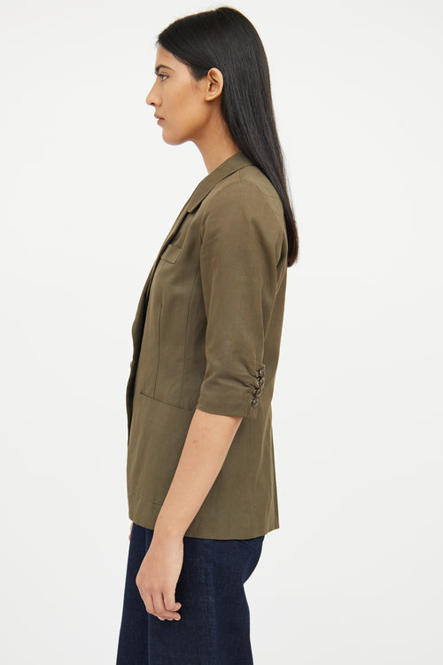 Smythe Green Half Sleeve Blazer