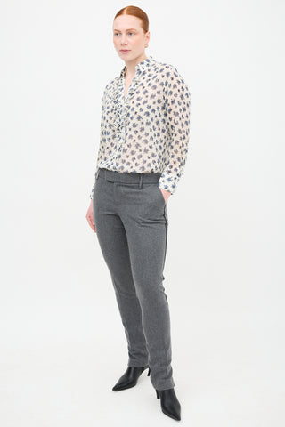 Smythe High Waist Split Trouser