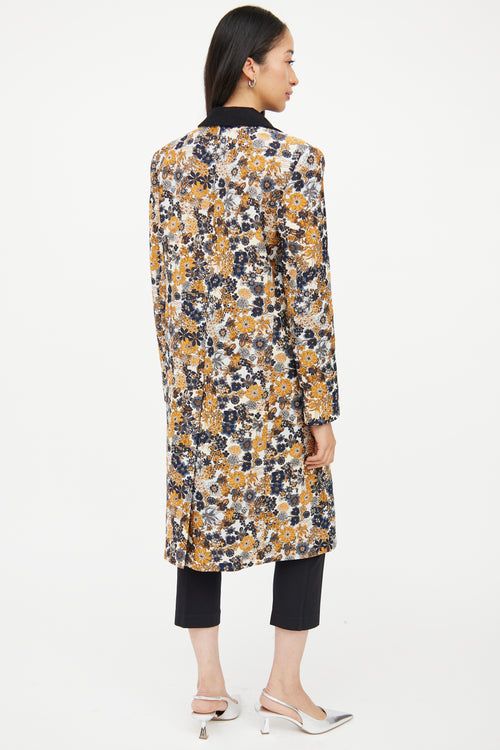 Smythe Orange 
Blue 
Navy Jacquard Coat