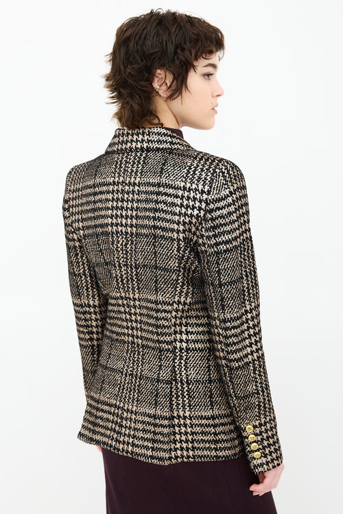 Smythe Metallic Houndstooth Blazer