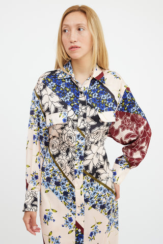 Smythe Multicolour Floral Shirt Dress