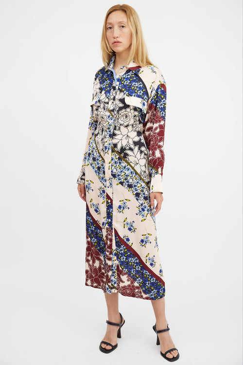 Smythe Multicolour Floral Shirt Dress