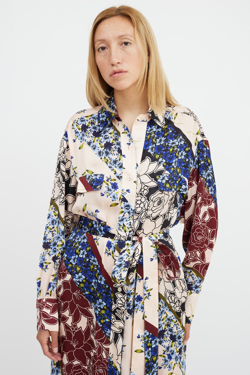 Smythe Multicolour Floral Shirt Dress