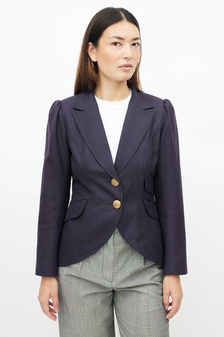 Smythe Navy 
Gold Wool Blazer