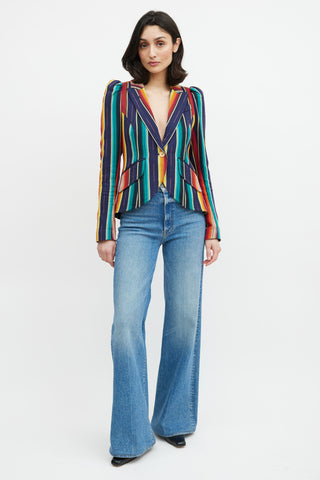 Smythe Navy 
Multicolour Striped Blazer