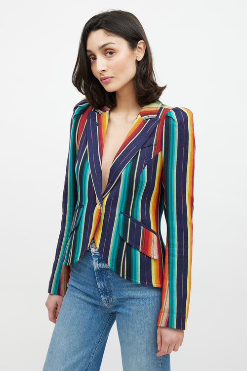 Smythe Navy 
Multicolour Striped Blazer