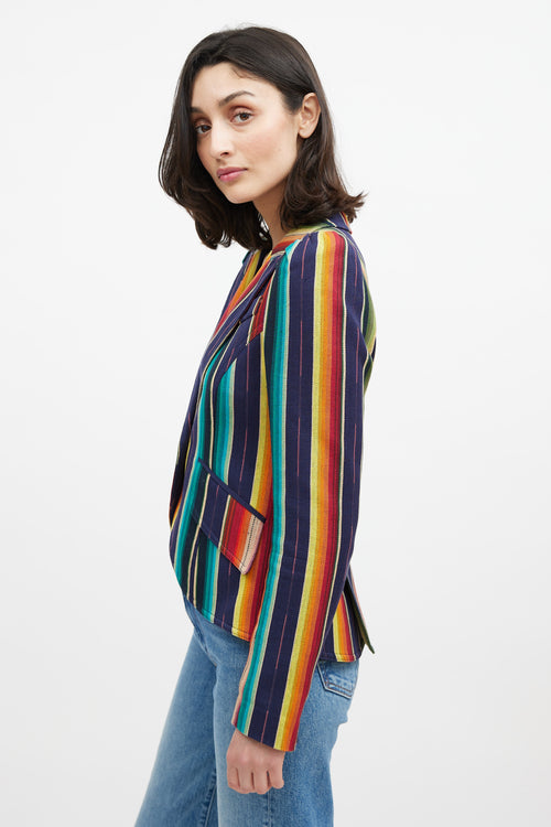 Smythe Navy 
Multicolour Striped Blazer