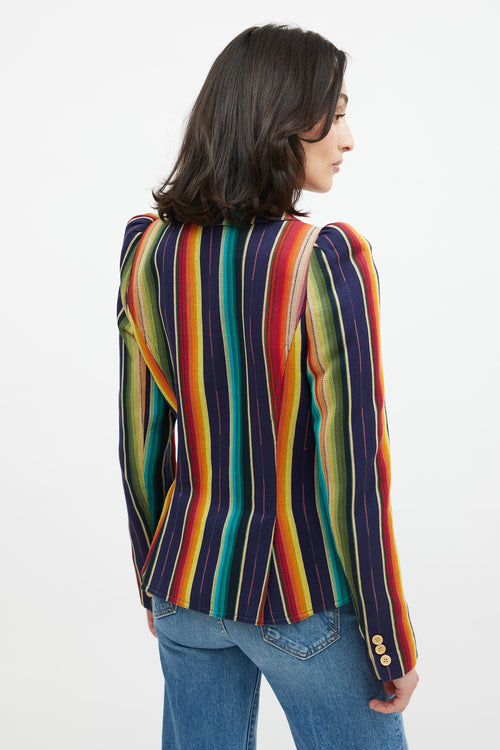 Smythe Navy 
Multicolour Striped Blazer