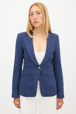 Smythe Navy 
White Polka Dot Blazer