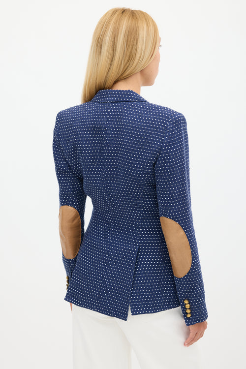 Smythe Navy 
White Polka Dot Blazer