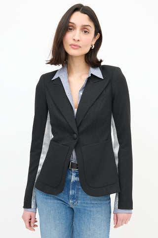 Smythe Patch Pocket Tux Stripe Blazer