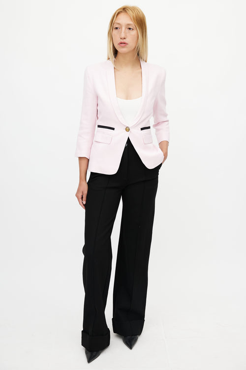 Smythe Pink 
Black Blazer