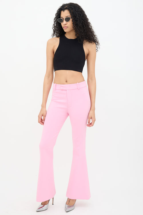 Smythe Pink Flare Leg Trousers