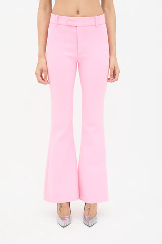 Smythe Pink Flare Leg Trousers