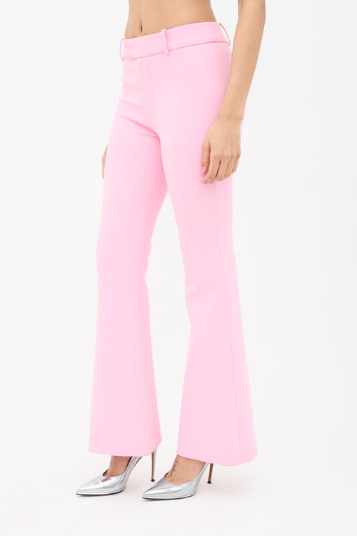 Smythe Pink Flare Leg Trousers