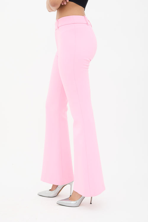 Smythe Pink Flare Leg Trousers