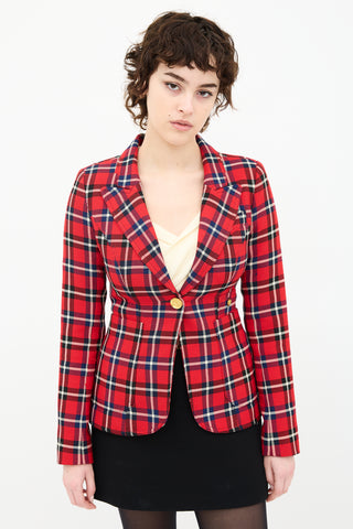 Smythe Plaid Blazer