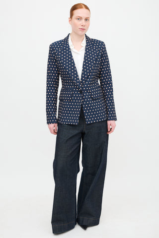 Smythe Polka Dot Lounge Blazer