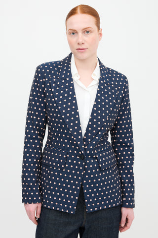 Smythe Polka Dot Lounge Blazer