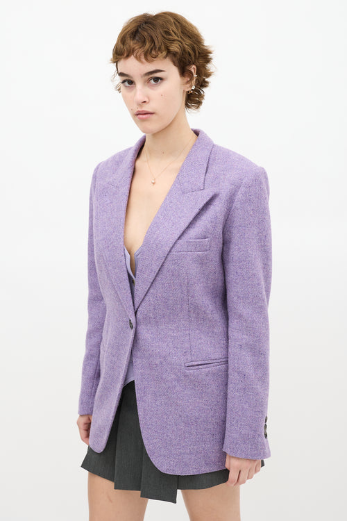 Smythe Purple Wool 90
s Blazer